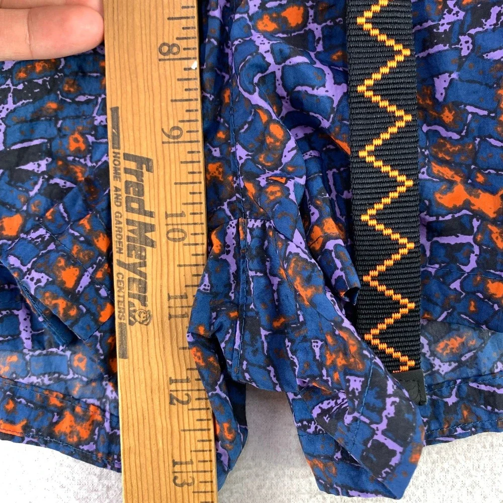 Nike ACG Belted Nylon Shorts Women M Blue Orange Retro Hiking Trail